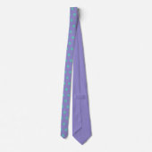 Polka Dot Neck Tie (Lavender & Aqua) Krawatte (Rückseite)