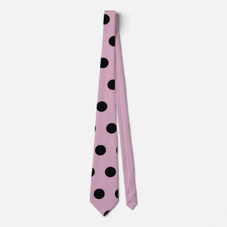 Polka Dot Neck Tie (Pink & Black) Krawatte