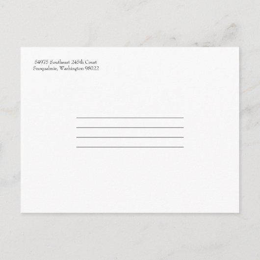 Polka Dot Neue Zuhause Postkarten (Rückseite)