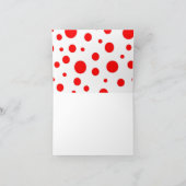Polka Dot Notecard Karte (Innenseite)