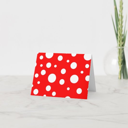 Polka Dot Notecard Karte (Vorderseite)