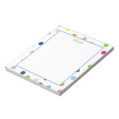 Polka Dot Notepad Notizblock (Rotiert)