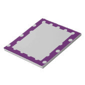 Polka Dot Notepad (Plum & Silver) Notizblock (Rotiert)