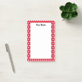 Polka Dot Notes in Classic Red and White Individue Post-it Klebezettel (Büro)