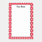 Polka Dot Notes in Classic Red and White Individue Post-it Klebezettel (Vorderseite)