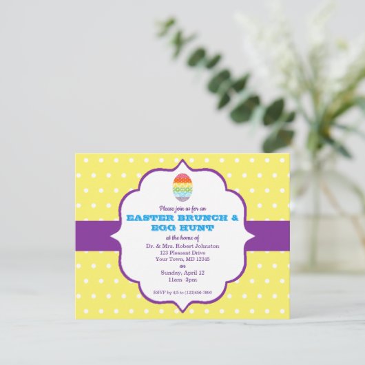Polka Dot Oaster Einladung (Stehend Vorderseite)