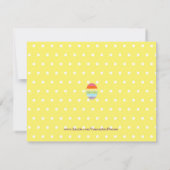 Polka Dot Oaster Einladung (Rückseite)