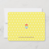 Polka Dot Oaster Einladung (Rückseite)