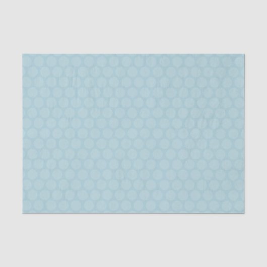 Polka Dot Ocean Blue Seidenpapier (Vorderseite)