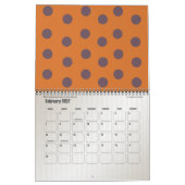 Polka Dot of the Month - 15 Monate - Maßgeschneide Kalender (Feb 2027)