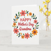 Polka Dot Oma Happy Tag Karte (Gelbe Blume)