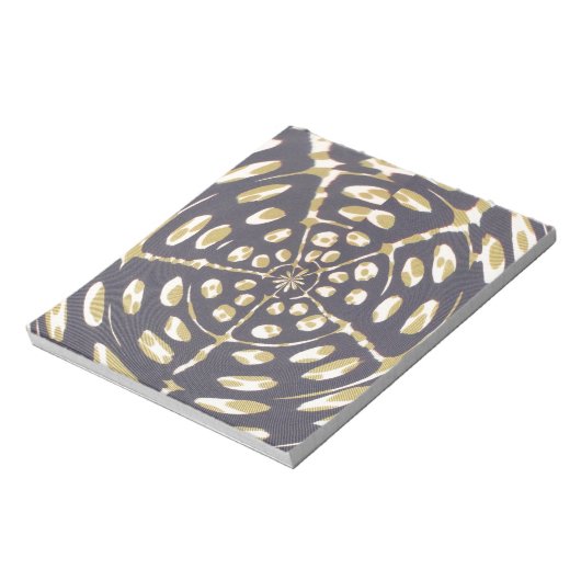 Polka Dot Oval Muster Notizblock (Rotiert)