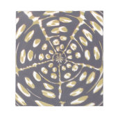 Polka Dot Oval Muster Notizblock (Vorderseite)