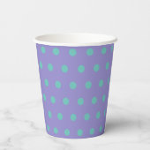 Polka Dot Paper Cups (Lavender & Aqua) Pappbecher (Rückseite)