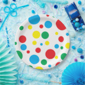 Polka Dot Paper Plate Pappteller (Party)