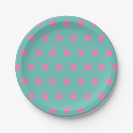 Polka Dot Paper Teller (Aqua & Pink)