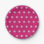 Polka Dot Paper Teller (Hot Pink & Gray) (Vorderseite)