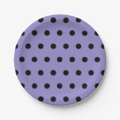 Polka Dot Paper Teller (Lavendel & Black) (Vorderseite)