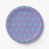 Polka Dot Paper Teller (Lavender & Aqua) (Vorderseite)