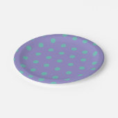 Polka Dot Paper Teller (Lavender & Aqua) (Schrägansicht)
