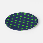 Polka Dot Paper Teller (Navy Blue & Lime Green) (Schrägansicht)