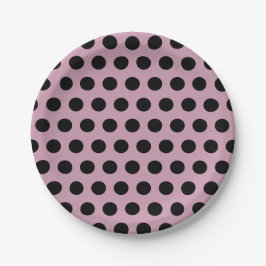 Polka Dot Paper Teller (rosa und schwarz)