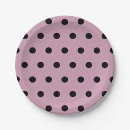 Polka Dot Paper Teller (rosa und schwarz)