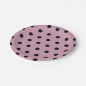 Polka Dot Paper Teller (rosa und schwarz) (Schrägansicht)