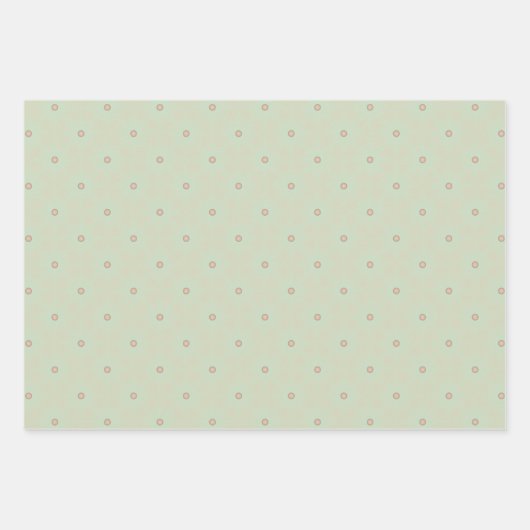 Polka Dot Parade Wrapping Paper Flat Sheet Geschenkpapier Set (Vorderseite 3)