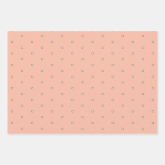 Polka Dot Parade Wrapping Paper Flat Sheet Geschenkpapier Set (Vorderseite 2)