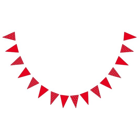 Polka Dot Party Banner (Red & Aqua) (Alle)