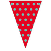 Polka Dot Party Banner (Red & Aqua) (Dritte Fahne)
