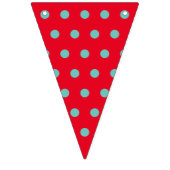Polka Dot Party Banner (Red & Aqua) (Erste Fahne)