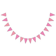 Polka Dot Party Banner (rosa und weich gelb)