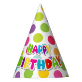 Polka Dot Party Crown Partyhütchen (Vorderseite)