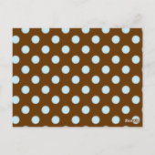 Polka Dot Party Flag Banner Post Card Postkarte (Rückseite)