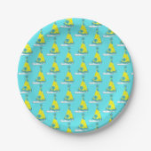 Polka Dot Party Happy Birthday Celebration Pappteller (Vorderseite)