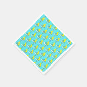 Polka Dot Party Happy Birthday Celebration Serviette (Ecke)