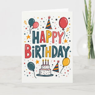 Polka Dot Party-Spaß-Karte Karte
