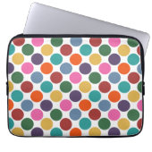 Polka Dot Pattern 13" Notebook-Sieb Laptopschutzhülle (Vorderseite)