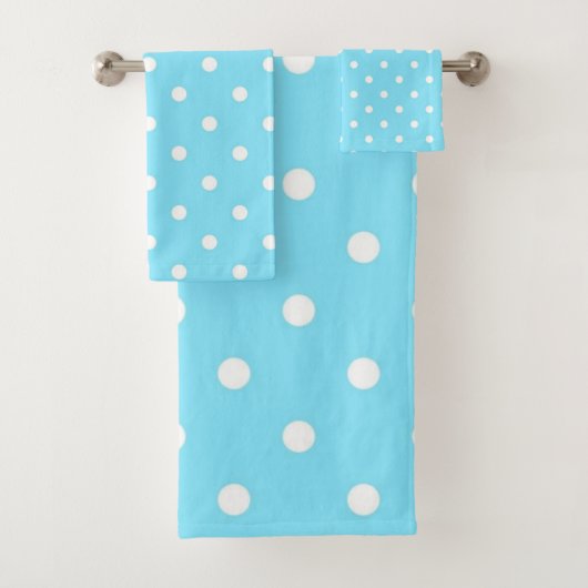 Polka dot pattern badhandtuch set (Insitu)