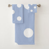 Polka dot pattern badhandtuch set (Insitu)