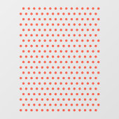 Polka Dot Pattern | Bright Red Spotty Dotty Fensteraufkleber (Blatt)