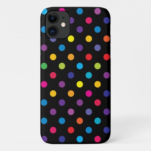 Polka Dot Pattern iPhone, Plus und Pro Case (Rückseite)