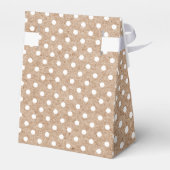 Polka Dot Pattern Kraft Brautparty Fevor Boxes Geschenkschachtel (Rückseite)