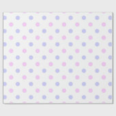 Polka Dot Pattern - Lila blassrosa und blassrosa Geschenkpapier (Flach)