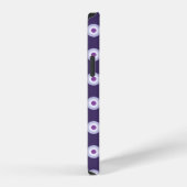 Polka Dot Pattern - Lila Blauer Violet iPhone Hülle (Rechte Seite)