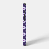 Polka Dot Pattern - Lila Blauer Violet iPhone Hülle (Linke Seite)