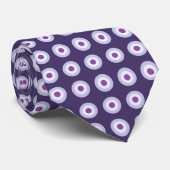 Polka Dot Pattern - Lila Blauer Violet Krawatte (Gerollt)