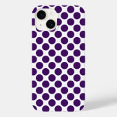Polka Dot Pattern Lila Case-Mate iPhone Hülle (Rückseite)